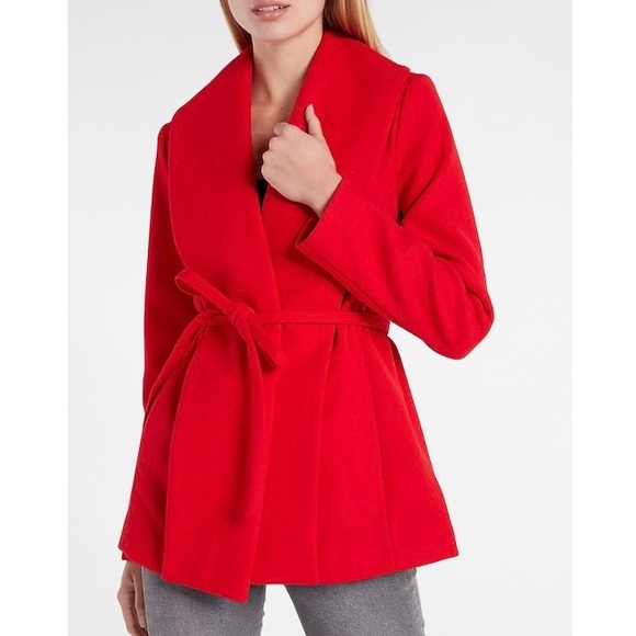 Belted Wrap Front Coat